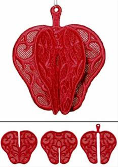 Apple in 3D (Lace)