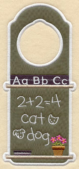 Chalkboard Door Hanger (In-the-Hoop)