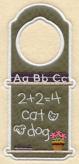 Chalkboard Door Hanger (In-the-Hoop)