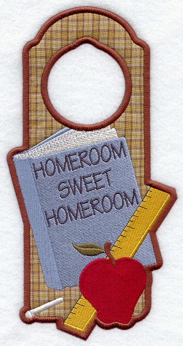 Homeroom Sweet Homeroom Door Hanger (In-the-Hoop)