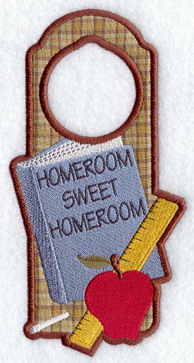 Homeroom Sweet Homeroom Door Hanger (In-the-Hoop)