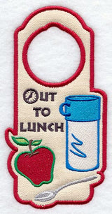 Out to Lunch Door Hanger (In-the-Hoop)