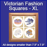 A Victorian Fashion Squares Design Pack