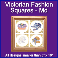 A Victorian Fashion Squares Design Pack