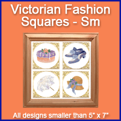 A Victorian Fashion Squares Design Pack