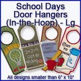 A School Days Door Hangers (In-the-Hoop) Design Pack
