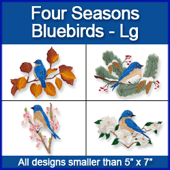 A Four Seasons Bluebirds Design Pack