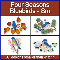 A Four Seasons Bluebirds Design Pack