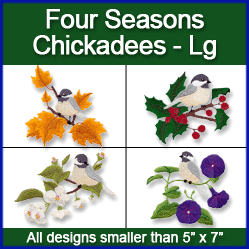 A Four Seasons Chickadees Design Pack
