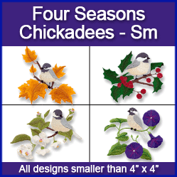 A Four Seasons Chickadees Design Pack