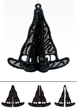 Witch Hat in 3D (Lace)