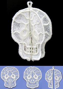Skull in 3D (Lace)