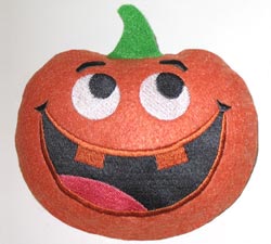 Jack-o-Lantern Halloween Stuffie (In-the-Hoop)