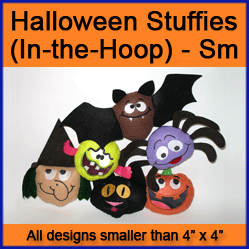 A Halloween Stuffies (In-the-Hoop) Design Pack