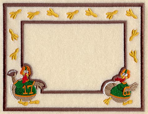 Touchdown Turkey Photo Frame (In-the-Hoop)