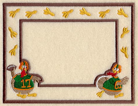 Touchdown Turkey Photo Frame (In-the-Hoop)