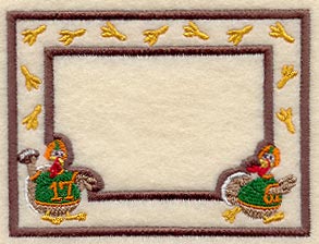 Touchdown Turkey Photo Frame (In-the-Hoop)
