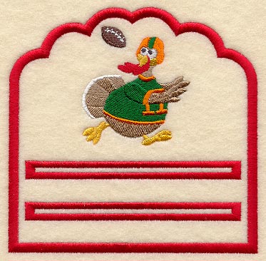 Touchdown Turkey Notepad Holder (In-the-Hoop)