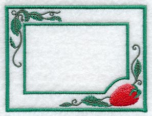 Strawberry Delight Photo Frame (In-the-Hoop)