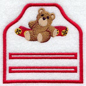 Merry Christmas Teddy Bear Notepad Holder (In-the-Hoop)