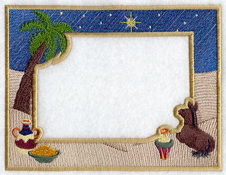 Christmas in Bethlehem Photo Frame (In-the-Hoop)