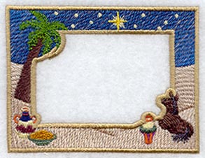 Christmas in Bethlehem Photo Frame (In-the-Hoop)
