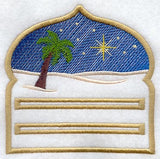 Christmas in Bethlehem Notepad Holder (In-the-Hoop)