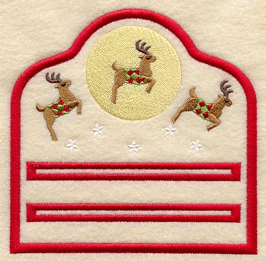 Moonlight Reindeer Notepad Holder (In-the-Hoop)