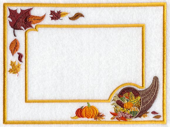 Thanksgiving Bounty Photo Frame (In-the-Hoop)