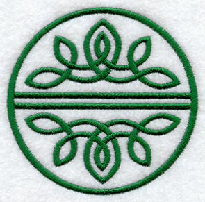 Celtic Knotwork Coaster (Stemware) (In-the-Hoop)