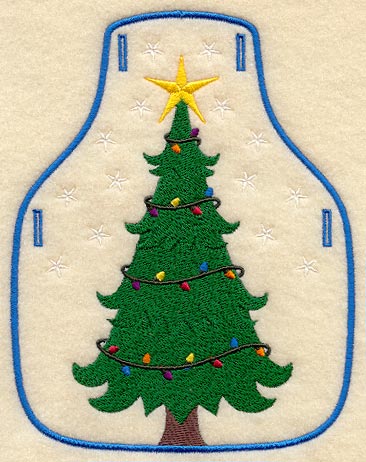 Christmas Tree Bottle Apron I (In-the-Hoop)