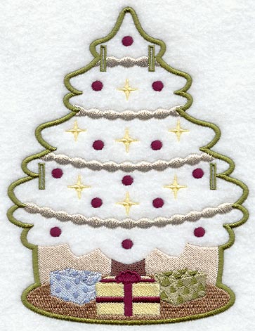 Christmas Tree Bottle Apron II (In-the-Hoop)