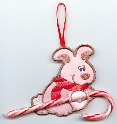 Bunny Candy Cane Holder (In-the-Hoop)