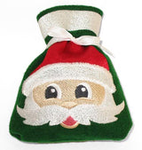 Santa Claus Drawstring Bag (In-the-Hoop)