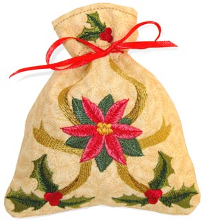 Classic Christmas Drawstring Bag (In-the-Hoop)