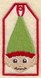 Erik the Elf Gift Tag (In-the-Hoop)