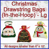A Christmas Drawstring Bags (In-the-Hoop) Design Pack
