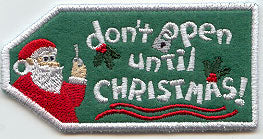 Don't open until Christmas Gift Tag (In-the-Hoop)