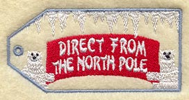 North Pole Gift Tag (In-the-Hoop)