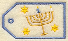 Hanukkah Night 1 Gift Tag (In-the-Hoop)
