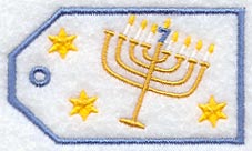 Hanukkah Night 7 Gift Tag (In-the-Hoop)