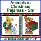 A Animals in Christmas Pajamas Design Pack