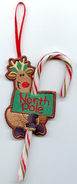Reindeer Candy Cane Holder (In-the-Hoop)