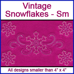 A Vintage Snowflakes Design Pack