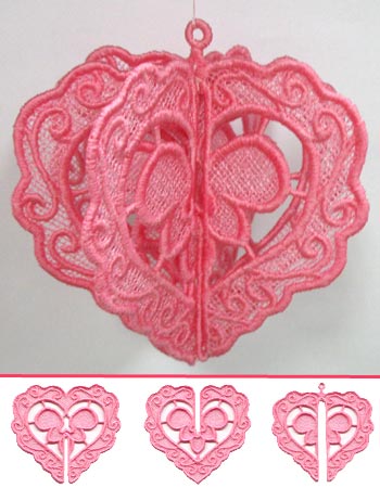Heart in 3D (Lace)