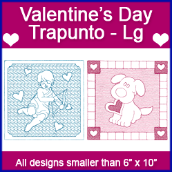 A Valentine's Day Squares Design Pack (Trapunto)