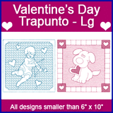 A Valentine's Day Squares Design Pack (Trapunto)