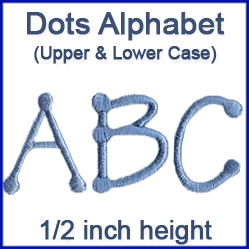 A Dots Alphabet Design Pack