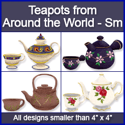 A Teapots from Around the World Design Pack