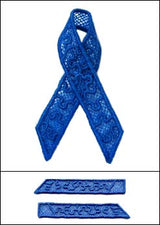 Autism Awareness Ribbon (Lace)